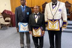 Representation Ceremony for RW Rohan M. Lundy - DDGM First Kings District , RE Pierre Thevenin - Grand Sword Bearer(Staff Officer)- VW Owen H. Lancaster -Assistant Grand Lecturer -June 4th,2022