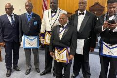 Representation Ceremony for RW Rohan M. Lundy - DDGM First Kings District , RE Pierre Thevenin - Grand Sword Bearer(Staff Officer)- VW Owen H. Lancaster -Assistant Grand Lecturer -June 4th,2022