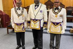 Representation Ceremony for RW Rohan M. Lundy - DDGM First Kings District , RE Pierre Thevenin - Grand Sword Bearer(Staff Officer)- VW Owen H. Lancaster -Assistant Grand Lecturer -June 4th,2022